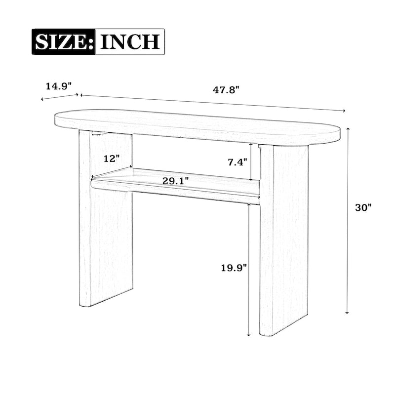 Console d'entrée élégante et minimaliste
