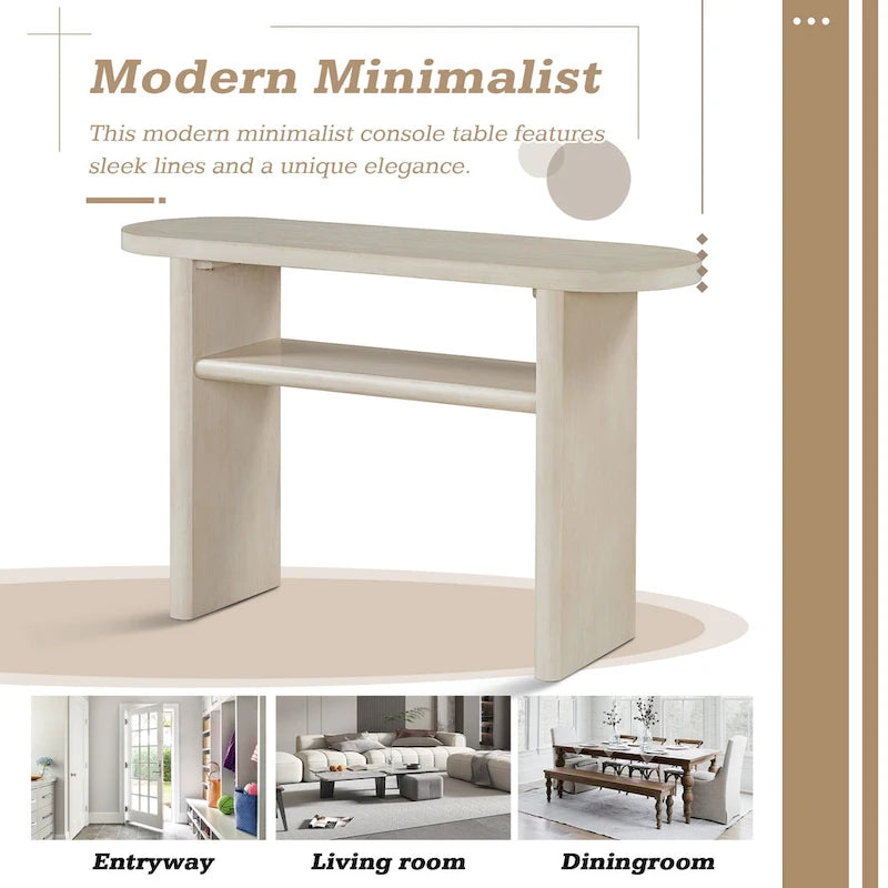 Console d'entrée élégante et minimaliste