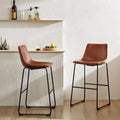 Tabourets de bar hauteur comptoir, tabourets de bar hauts modernes en similicuir