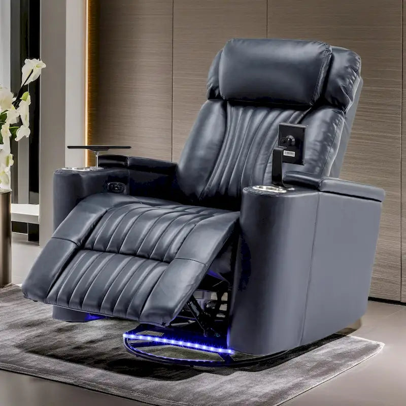 Fauteuil inclinable motorisé pivotant pour cinéma maison