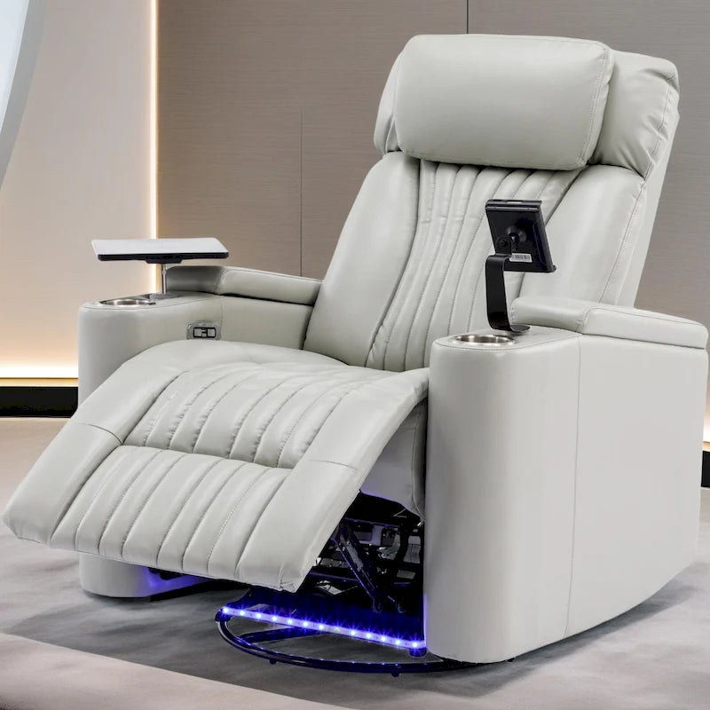 Fauteuil inclinable motorisé pivotant pour cinéma maison