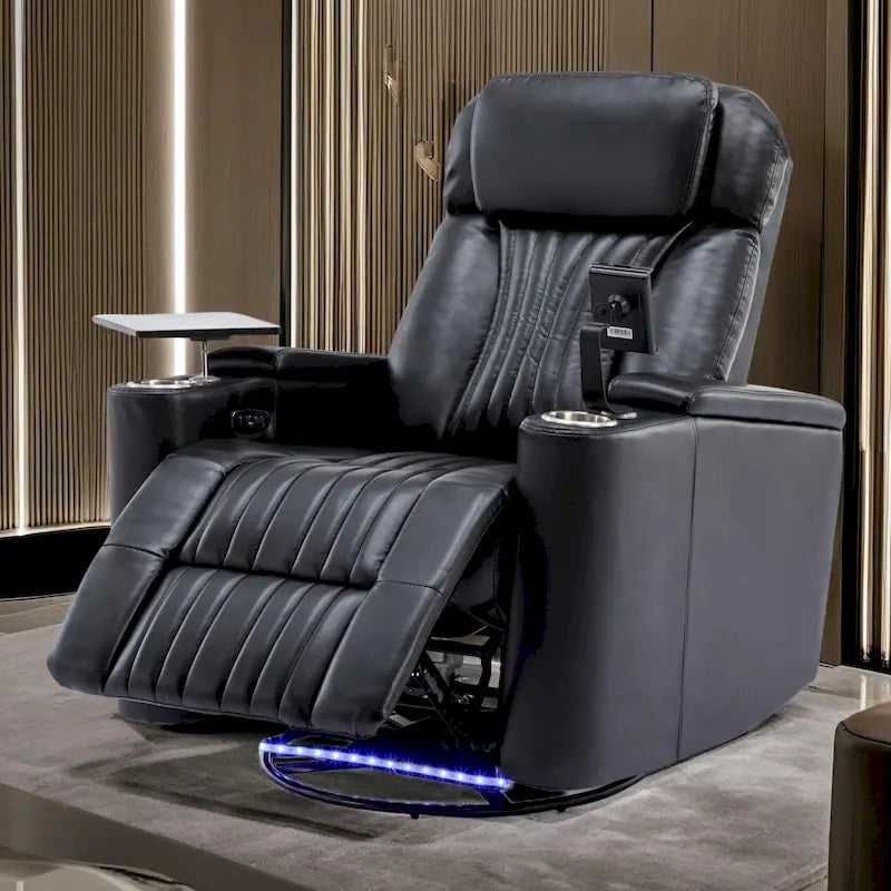 Fauteuil inclinable motorisé pivotant pour cinéma maison