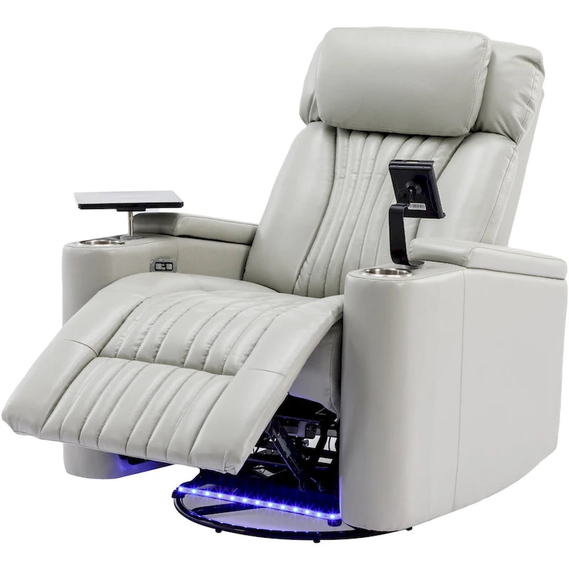 Fauteuil inclinable motorisé pivotant pour cinéma maison