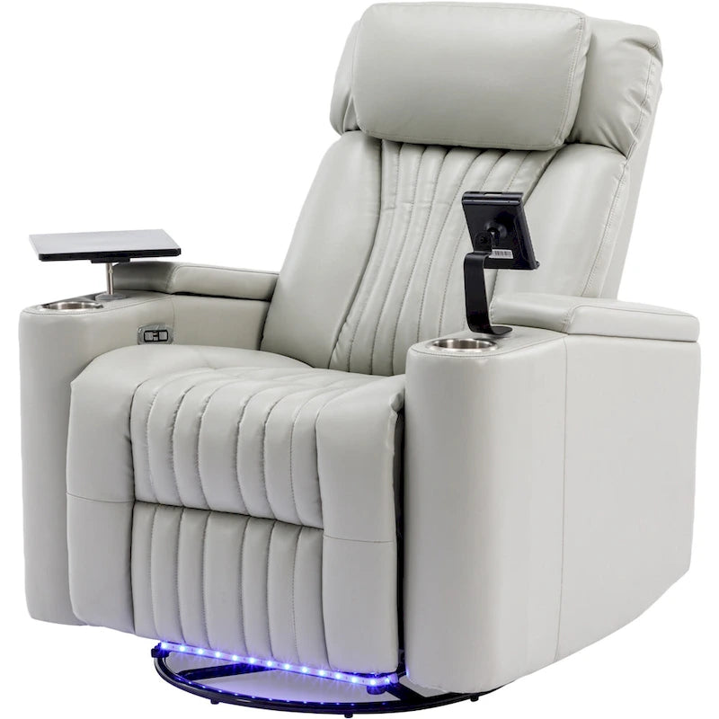 Fauteuil inclinable motorisé pivotant pour cinéma maison