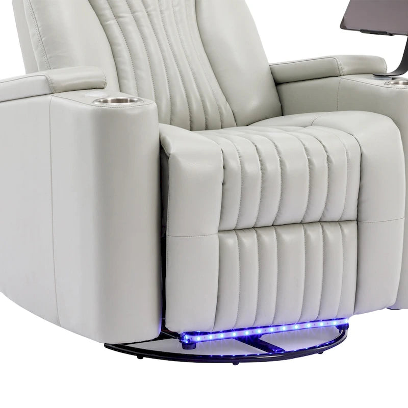 Fauteuil inclinable motorisé pivotant pour cinéma maison