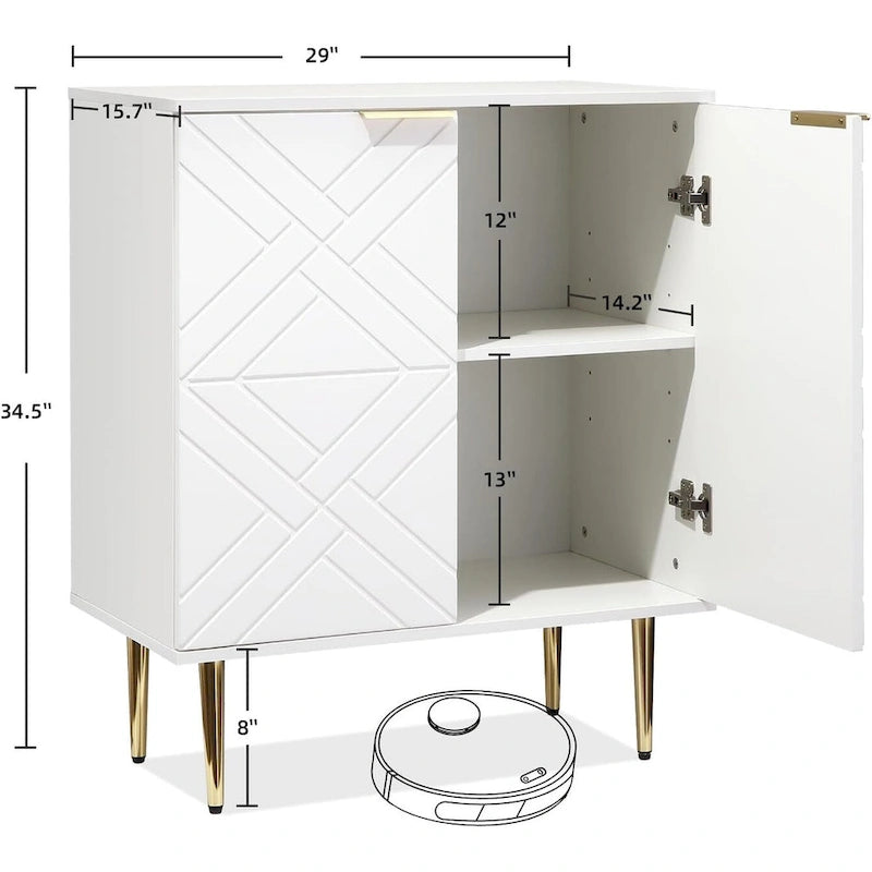 Bahut de rangement, meuble d'appoint, buffet