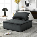 Chaise longue sans accoudoirs en velours