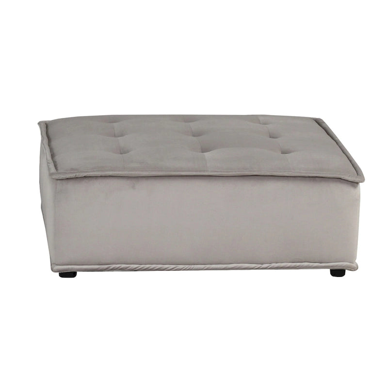 Chaise longue sans accoudoirs en velours
