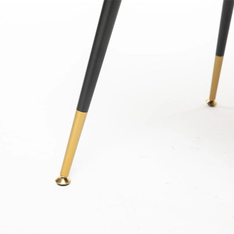 Chaises de salle à manger modernes en velours (lot de 2)