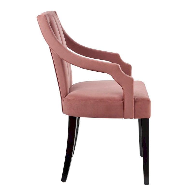 Chaises de salle à manger en velours - Deux chaises par ensemble