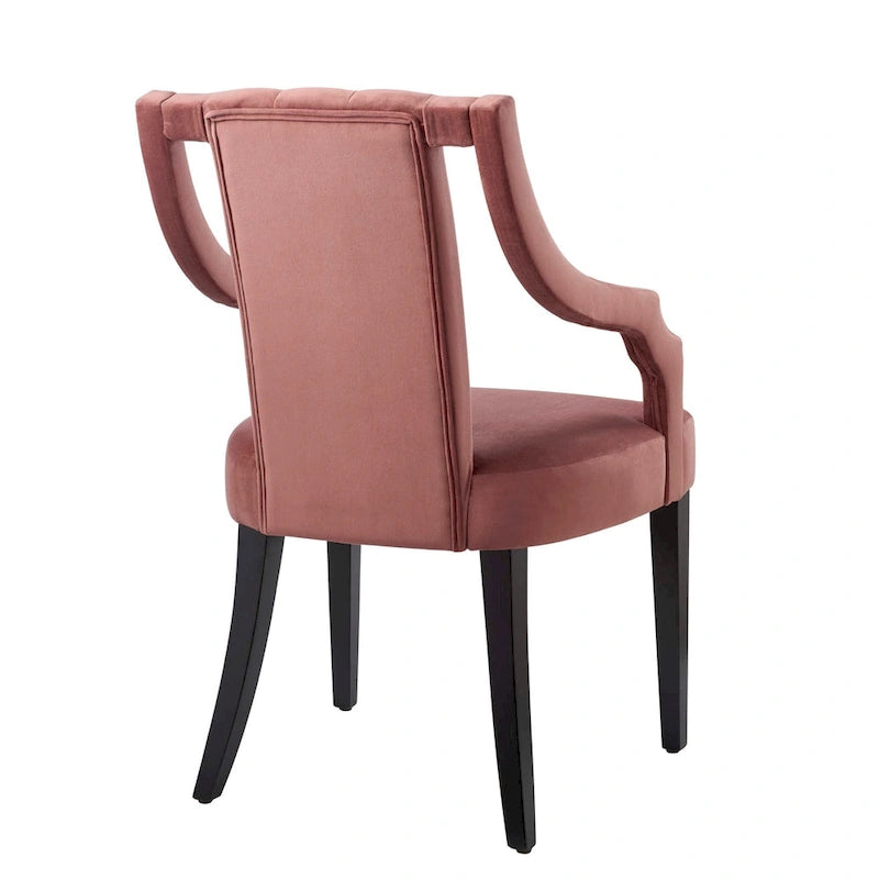 Chaises de salle à manger en velours - Deux chaises par ensemble