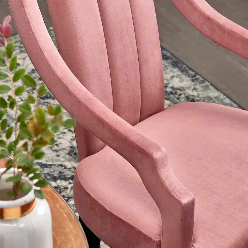 Chaises de salle à manger en velours - Deux chaises par ensemble