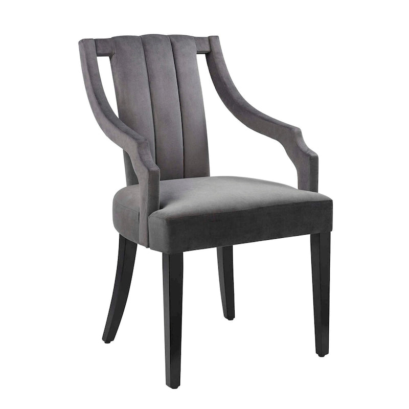 Chaises de salle à manger en velours - Deux chaises par ensemble
