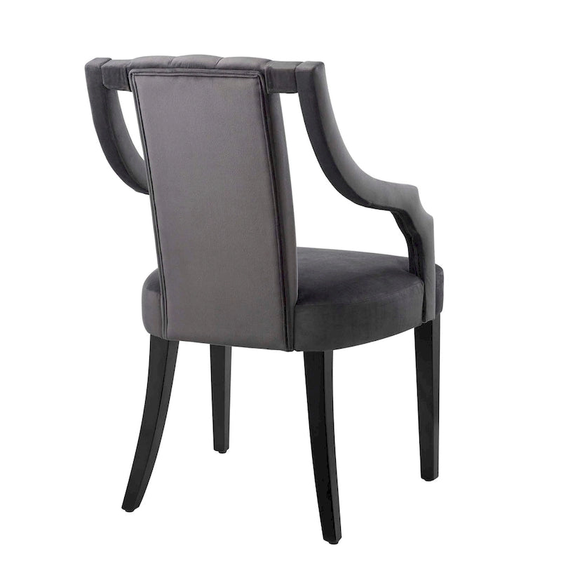Chaises de salle à manger en velours - Deux chaises par ensemble
