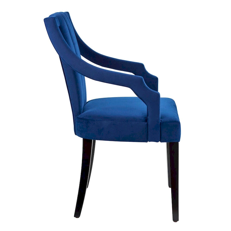 Chaises de salle à manger en velours - Deux chaises par ensemble