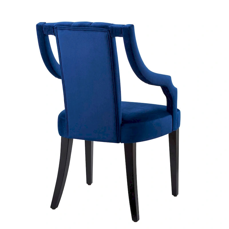 Chaises de salle à manger en velours - Deux chaises par ensemble