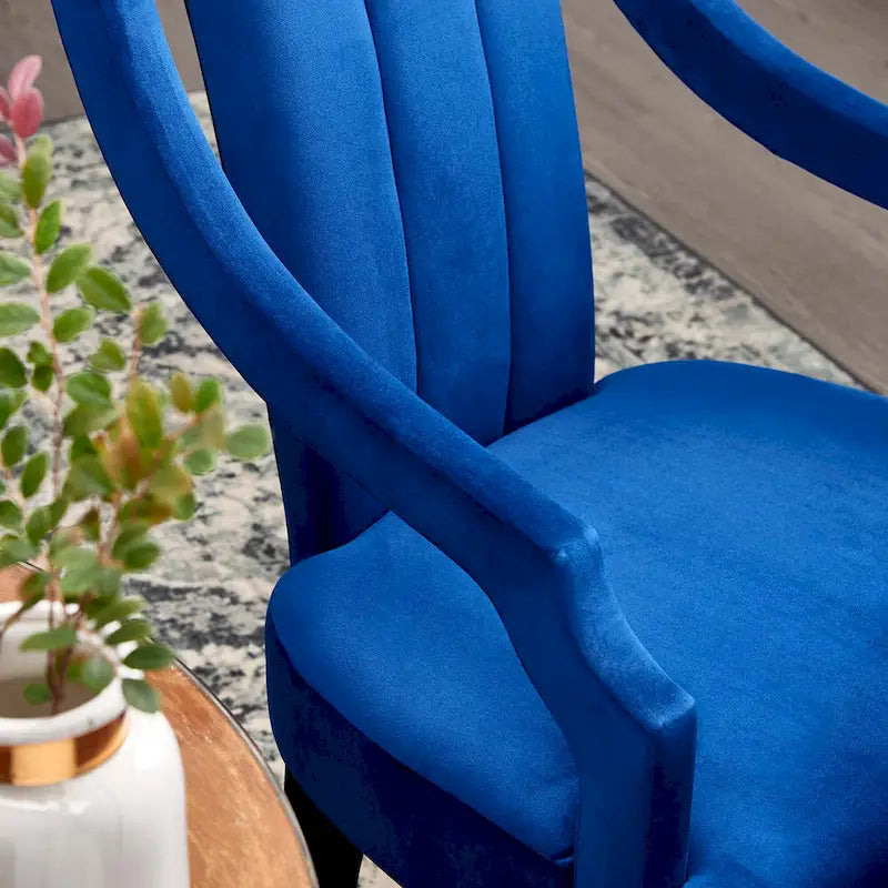 Chaises de salle à manger en velours - Deux chaises par ensemble