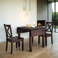 Table et chaises de coin-repas pliantes en bois