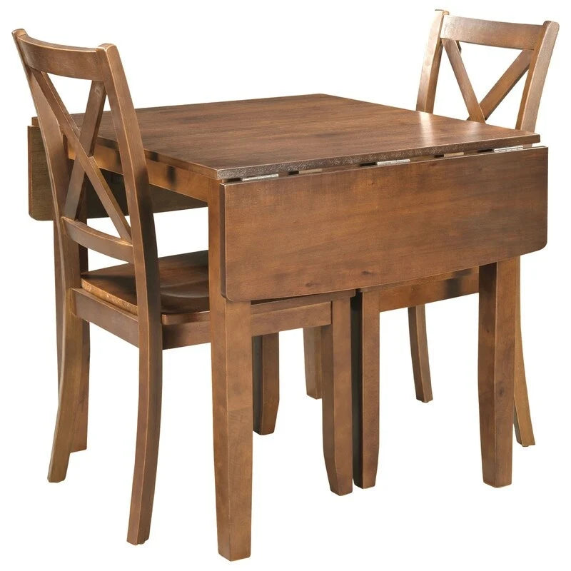 Table et chaises de coin-repas pliantes en bois