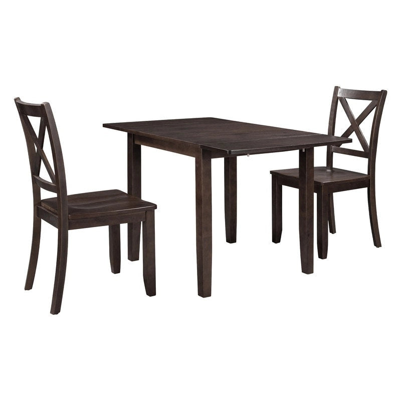 Table et chaises de coin-repas pliantes en bois