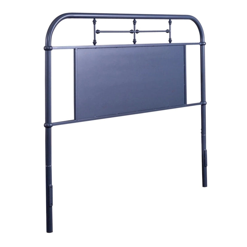 Tête de lit en métal vieilli style Queen size - Blanc antique ou Bleu marine
