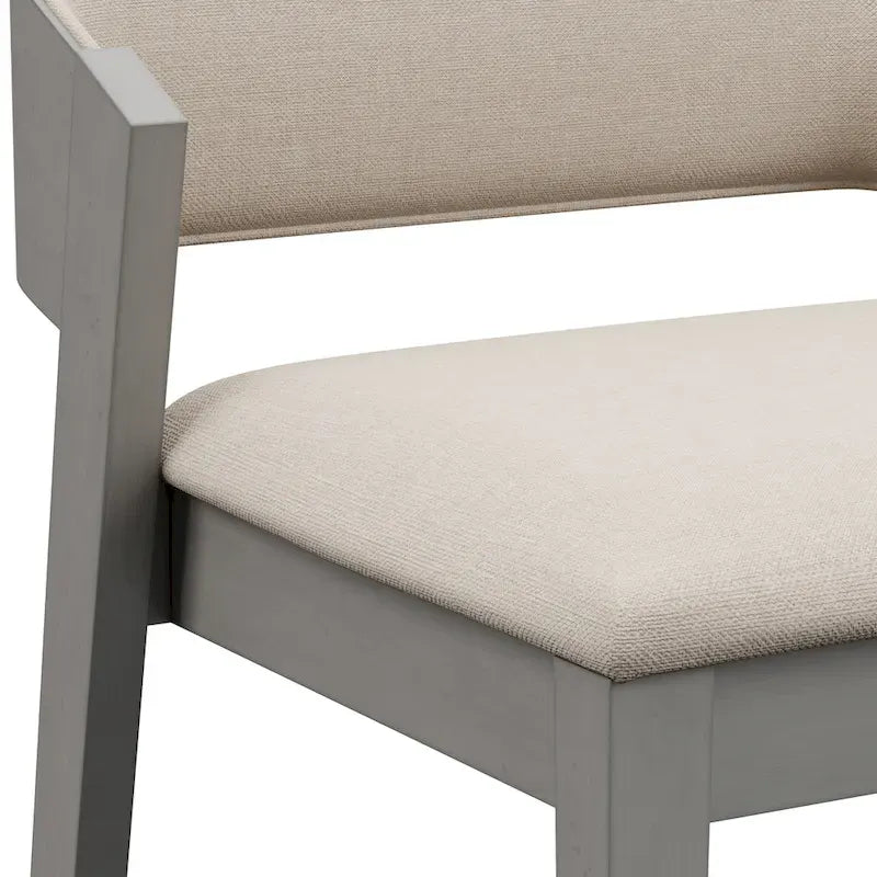 Tabouret de comptoir en bois moderne à dossier bas