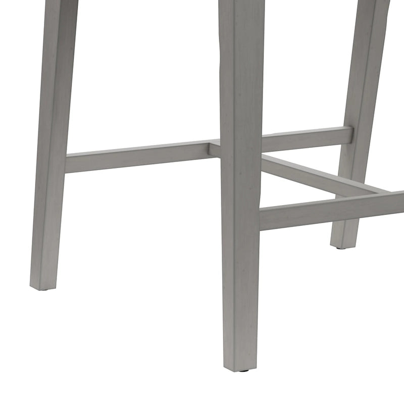 Tabouret de comptoir en bois moderne à dossier bas