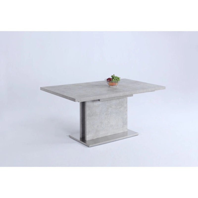 Table de salle à manger en stratifié extensible gris