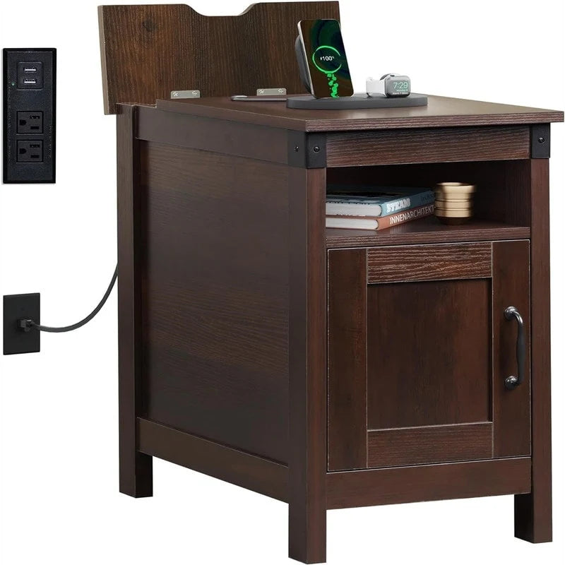 Table d'appoint avec station de recharge