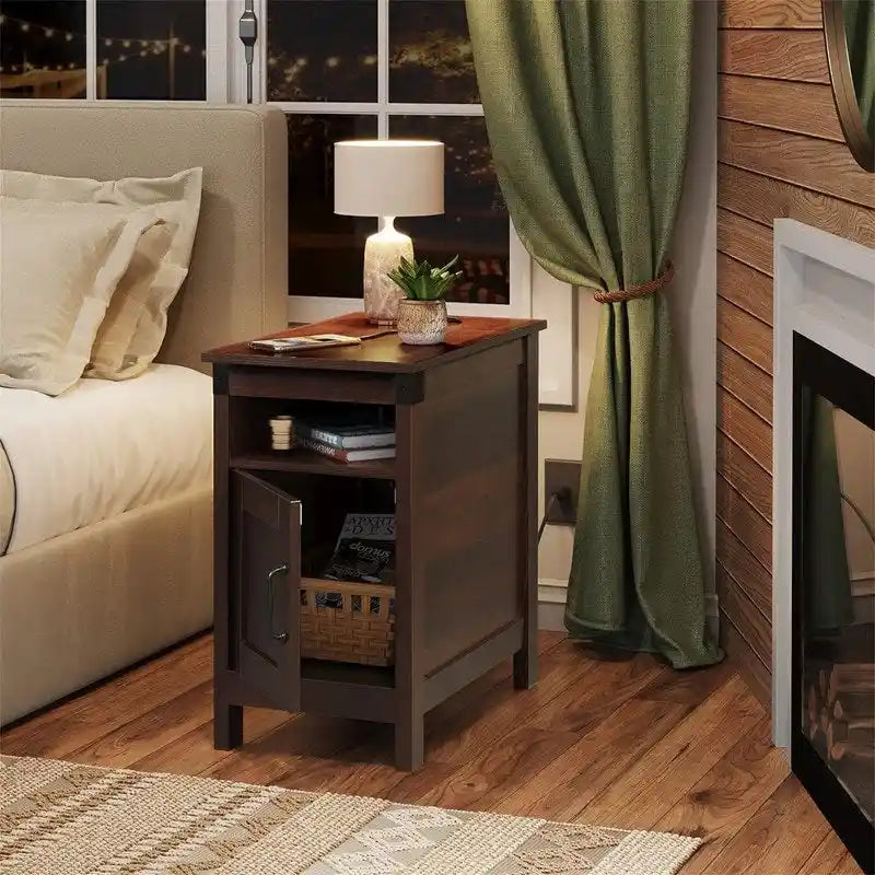 Table d'appoint avec station de recharge