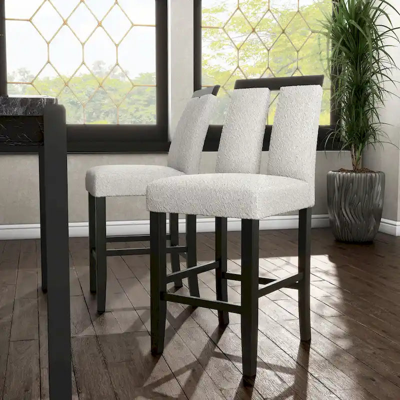 Tabourets de bar modernes rembourrés (lot de 2)