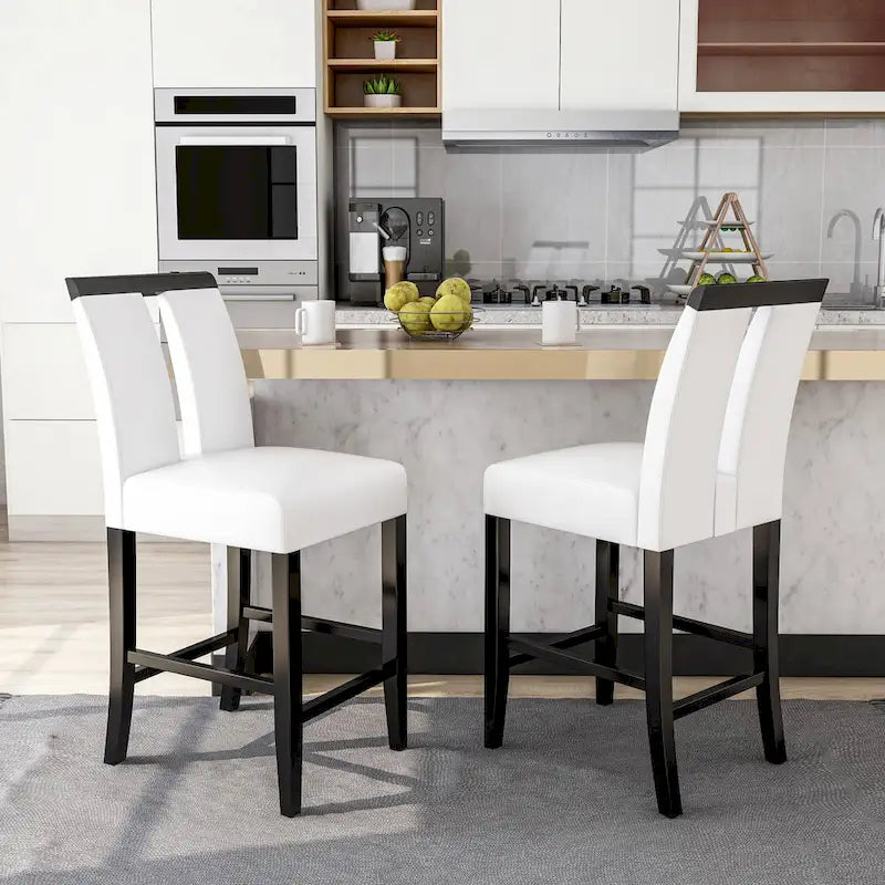 Tabourets de bar modernes rembourrés (lot de 2)