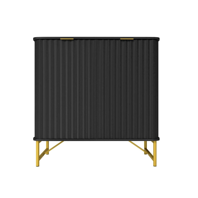 Buffet d'appoint moderne à 2 portes en MDF