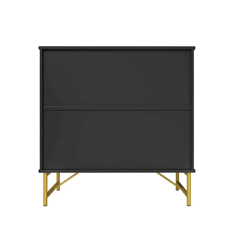 Buffet d'appoint moderne à 2 portes en MDF