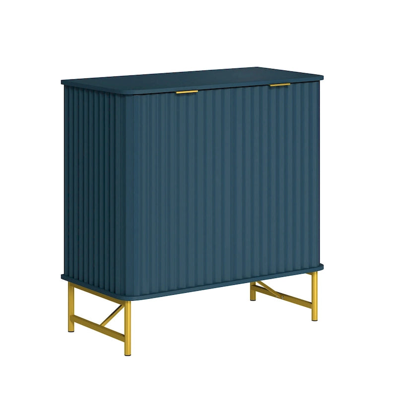 Buffet d'appoint moderne à 2 portes en MDF
