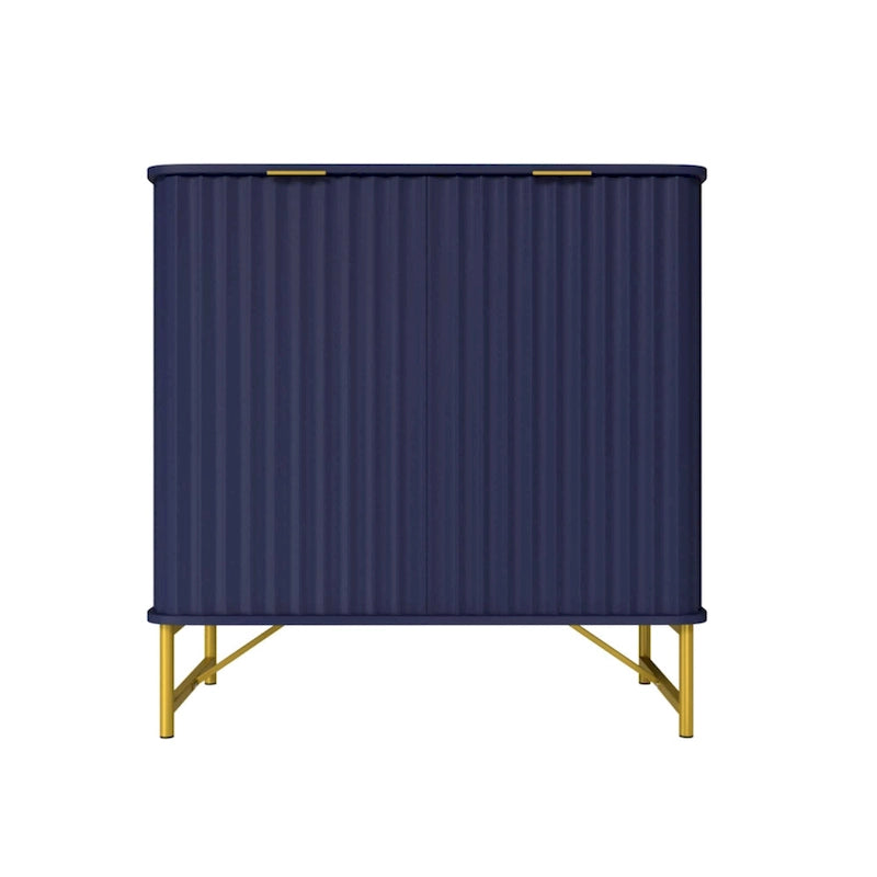 Buffet d'appoint moderne à 2 portes en MDF