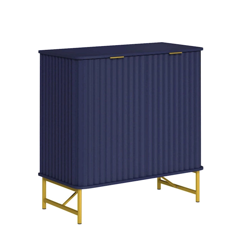 Buffet d'appoint moderne à 2 portes en MDF