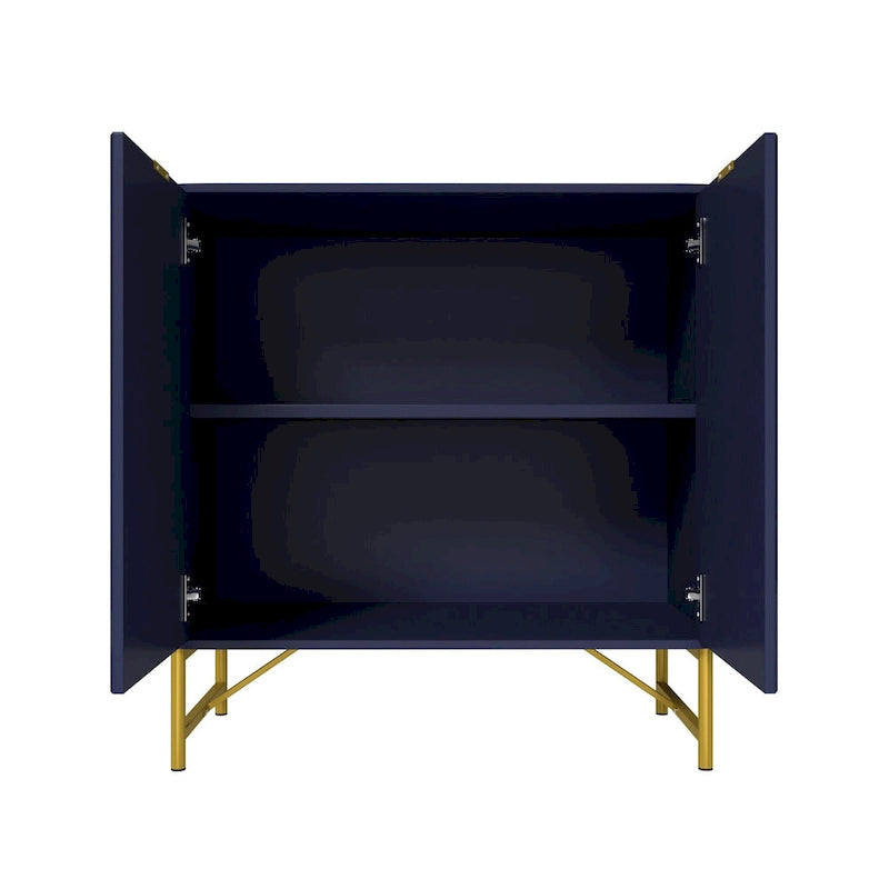 Buffet d'appoint moderne à 2 portes en MDF