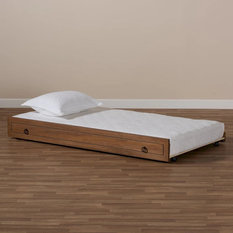 Lit gigogne de ferme classique traditionnel, taille double (gigogne seulement)