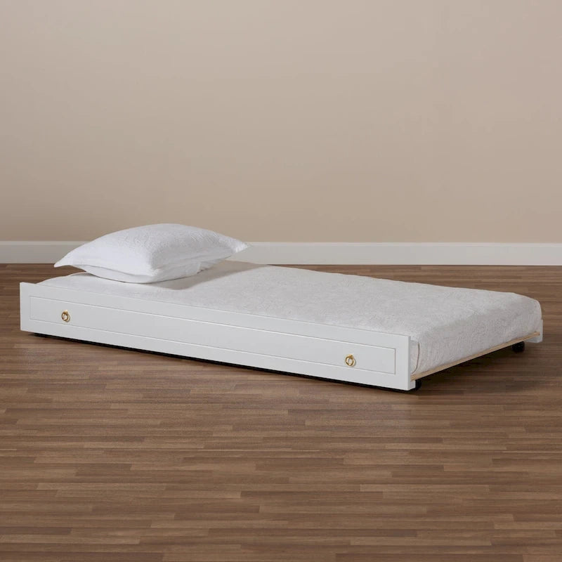 Lit gigogne de ferme classique traditionnel, taille double (gigogne seulement)
