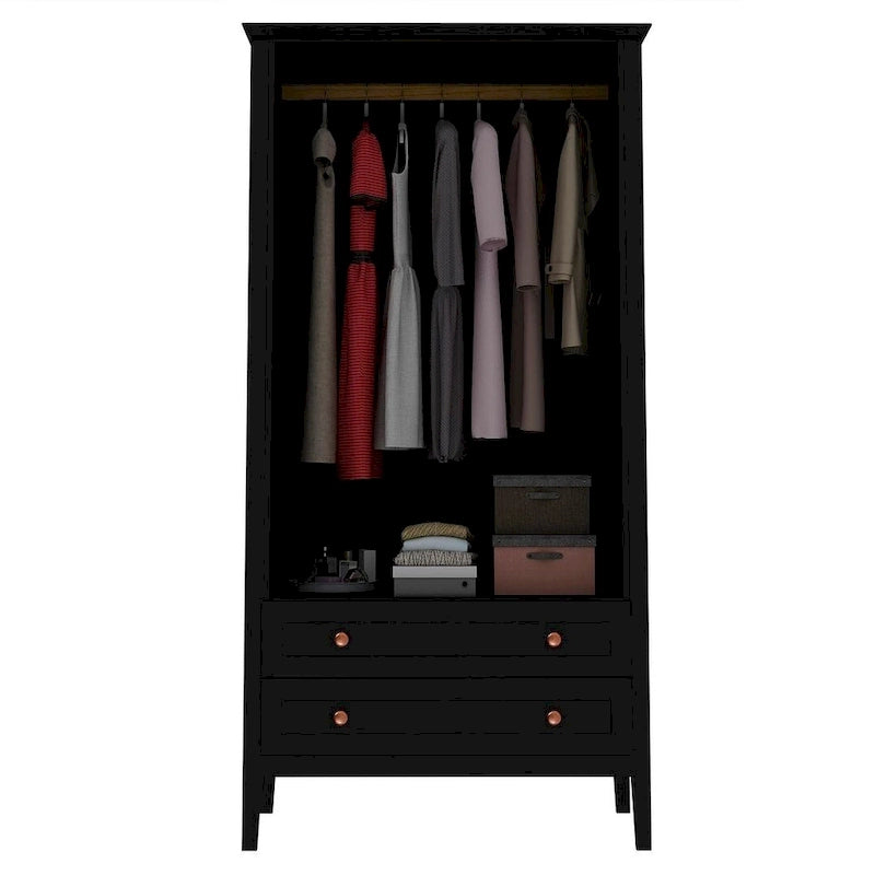Armoire complète (incluant penderie et double tiroirs)