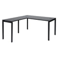 Bureau d'angle en métal pour ordinateur