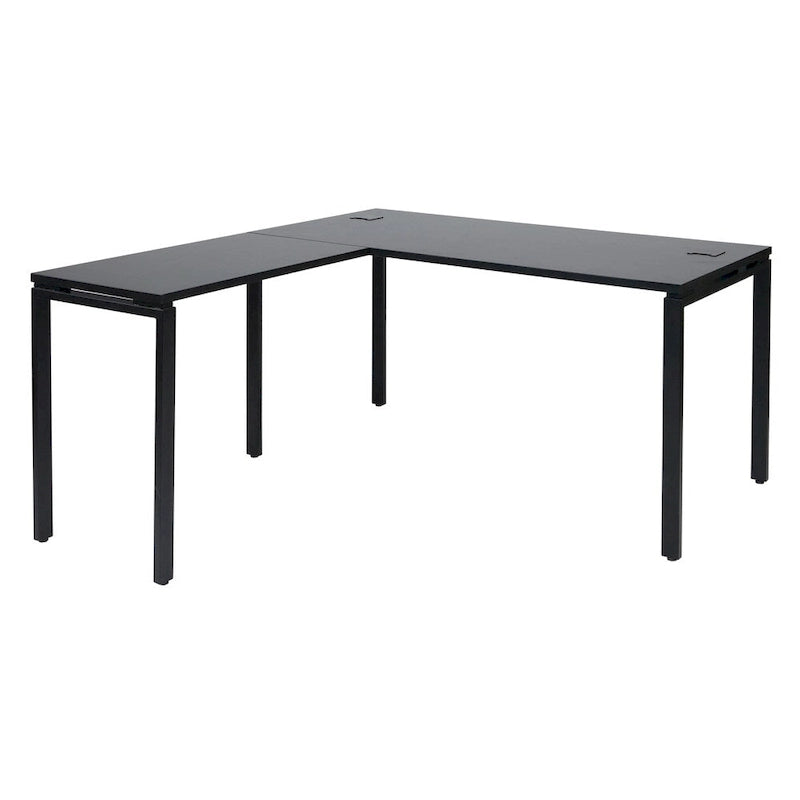 Bureau d'angle en métal pour ordinateur
