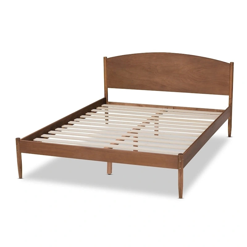 Lit plateforme en bois massif de style moderne