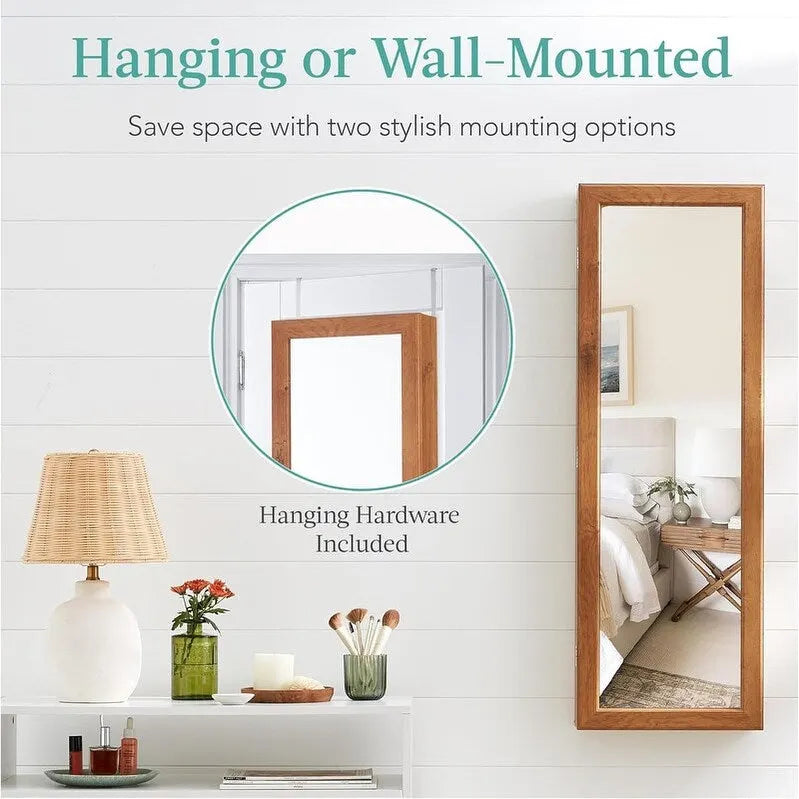 Armoire à bijoux miroir LED