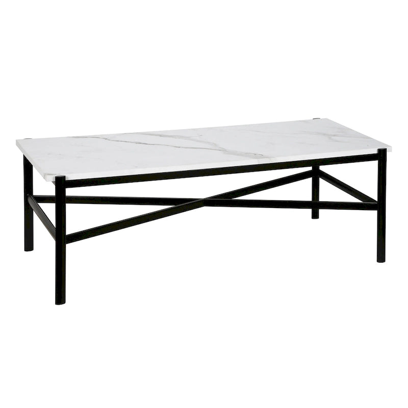 Table basse en bronze et marbre de style antique