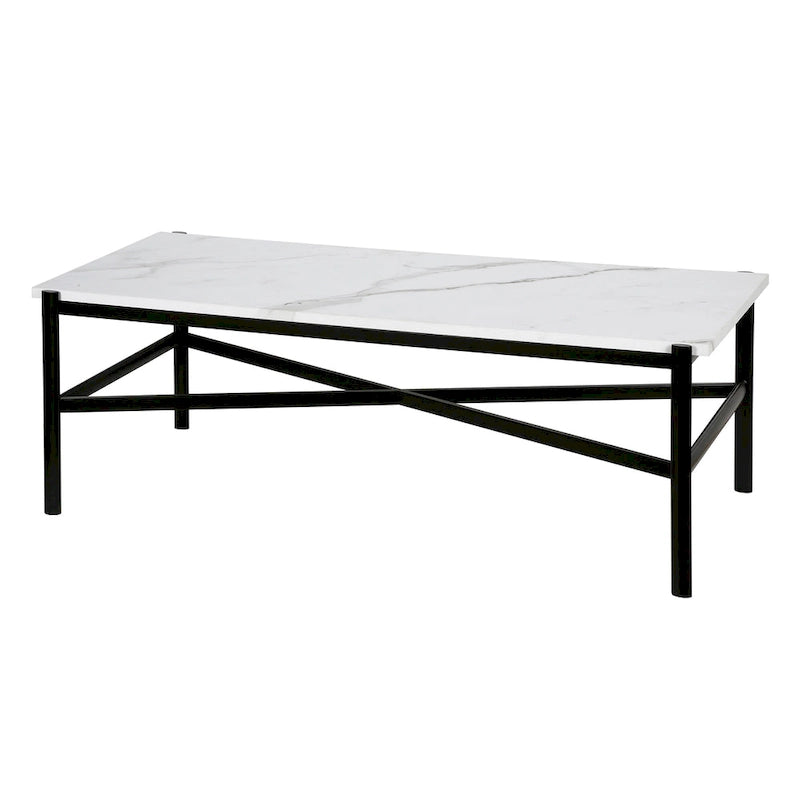 Table basse en bronze et marbre de style antique