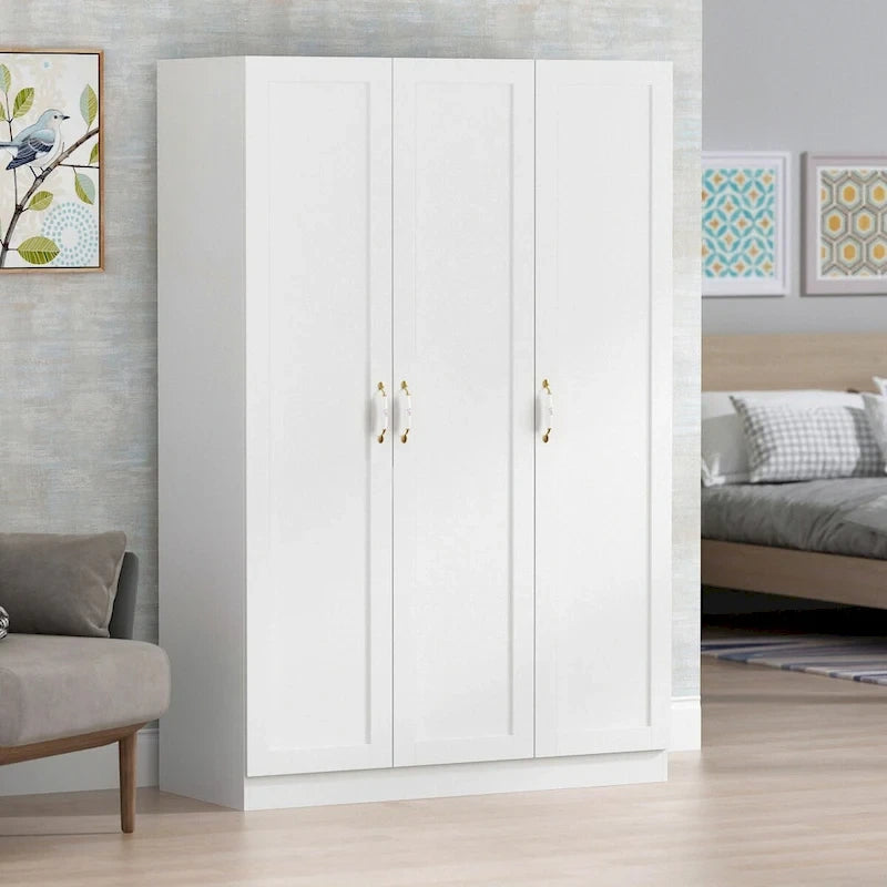 47.2W Armoire de penderie contemporaine et moderne autoportante
