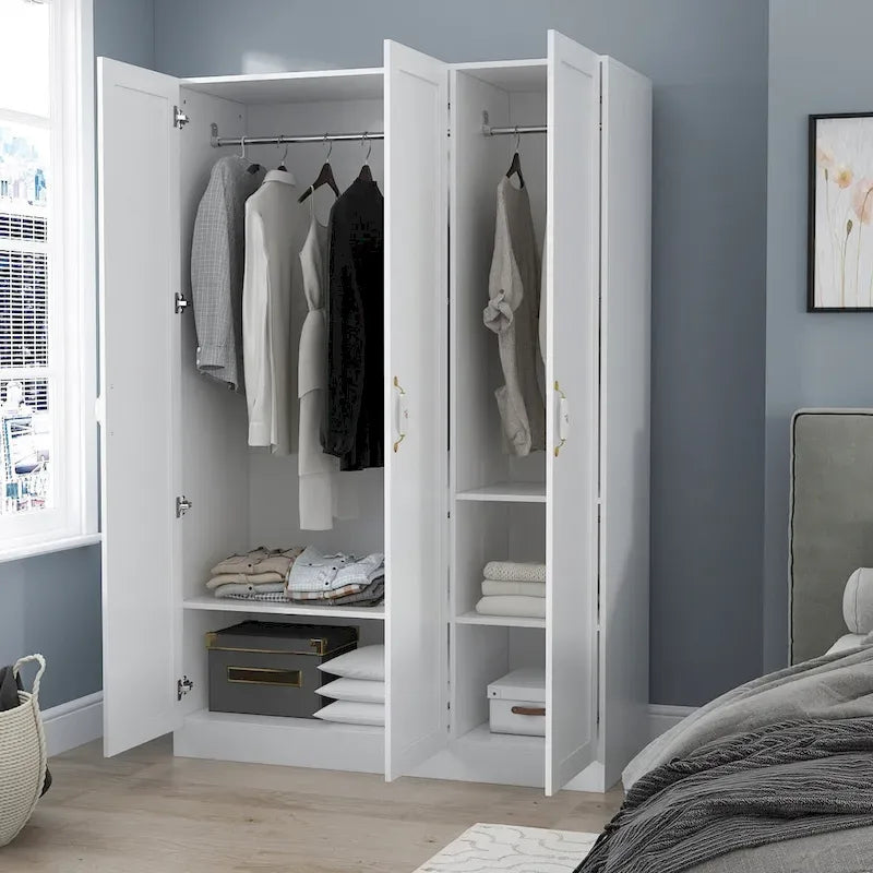 47.2W Armoire de penderie contemporaine et moderne autoportante