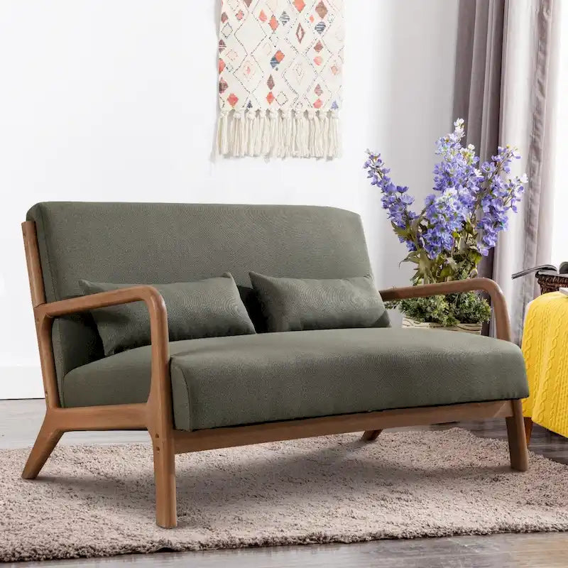 Fauteuil d'appoint moderne en bois massif